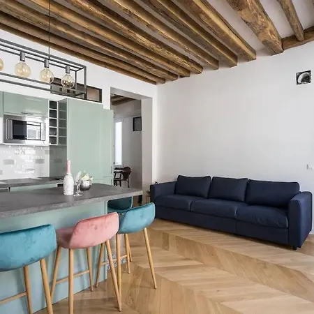 Typical Parisian Flat#3bedrooms#opera#louvre * Paříž