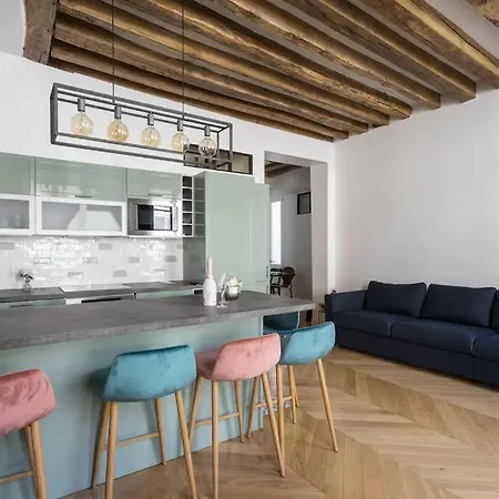 Typical Parisian Flat#3bedrooms#opera#louvre شقة باريس